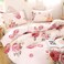 LUNAHOME-Queen size, 6-piece beautiful rose design in a lovely shade of pink.
