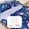 LUNA Home-Single size, 4-piece beautiful pink flamingo design in a lovely shade of blue.