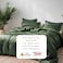 LUNA Home-Duvet Cover King Size - 100% Bamboo Satin Silky Duvet Cover Set - 6 PCS Cooling Duvet Cover 220x240CM &amp; 4 Pillowcases 50x75CM, 1 Fitted Bedsheet 200x200+30CM, Green color.