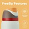 Owala FreeSip Insulated Stainless Steel Water Bottle with Straw for Sports, Travel, and School BPA-Free Sports Water Bottle, 32 oz, Boneyard