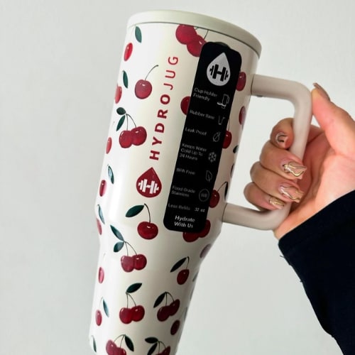 Buy HydroJug 32oz Tumbler with Handle & Simple Flip Straw, Leak ...
