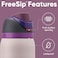 Owala FreeSip Stainless Steel Water Bottle with Straw &ndash; 32 oz Leak-Proof Travel Bottle, BPA-Free &amp; Insulated &ndash; Dreamy Field