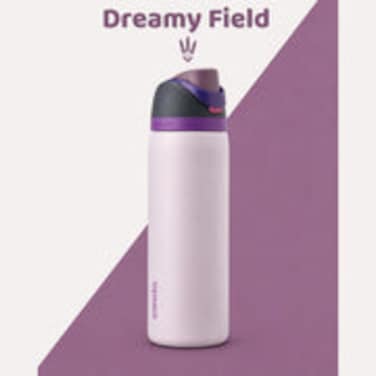 Owala FreeSip Stainless Steel Water Bottle with Straw &ndash; 32 oz Leak-Proof Travel Bottle, BPA-Free &amp; Insulated &ndash; Dreamy Field
