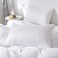 LUNA Home-Premium Single size 4 pieces Bedding Set without filler, Plain White Color