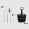 SMEG -Set for 6 person, complete set. Retro Stainless Steel Cutlery Holder for Kitchen with Knife,Fork,Spoon Black.