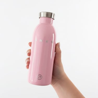 Smeg 24Bottles Clima bottle thermos 500ml, powder pink.
