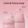 32 OZ. 945 ML Owala Stainless Steel Water Bottle, Rose Quartz Pink