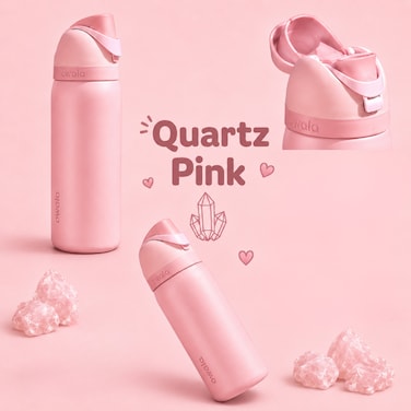 32 OZ. 945 ML Owala Stainless Steel Water Bottle, Rose Quartz Pink
