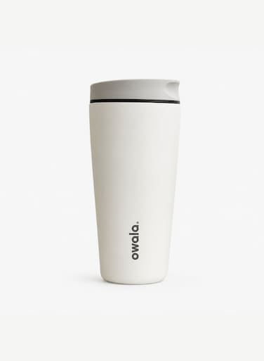 Owala SmoothSip Slider - Stainless Steel - 20-oz. - Shy Marshmallow, Whie