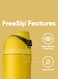 Owala 24 oz 710 ml Harry Potter FreeSip Insulated Stainless Steel Water Bottle, Hufflepuff Yellow