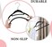 D'Home 50-Pack Black Non-Slip Velvet Hangers 42cm With 360 Degree Rotatable Hook - Durable &amp; Slim - Non Slip Hangers for Coat Hangers - Pant Hangers&hellip;