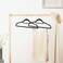 D'Home 30-Pack Black Non-Slip Velvet Hangers 42cm With 360 Degree Rotatable Hook - Durable &amp; Slim - Non Slip Hangers for Coat Hangers - Pant Hangers&hellip;