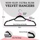 D'Home 30-Pack Black Non-Slip Velvet Hangers 42cm With 360 Degree Rotatable Hook - Durable &amp; Slim - Non Slip Hangers for Coat Hangers - Pant Hangers&hellip;