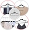D'Home 30-Pack Black Non-Slip Velvet Hangers 42cm With 360 Degree Rotatable Hook - Durable &amp; Slim - Non Slip Hangers for Coat Hangers - Pant Hangers&hellip;