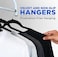 Non-Slip Velvet Hangers - Suit Hangers Ultra Thin Space Saving 360 Degree Swivel Hook Strong and Durable Clothes Hangers Hold Up-to 10 Lbs (100, BLACK)