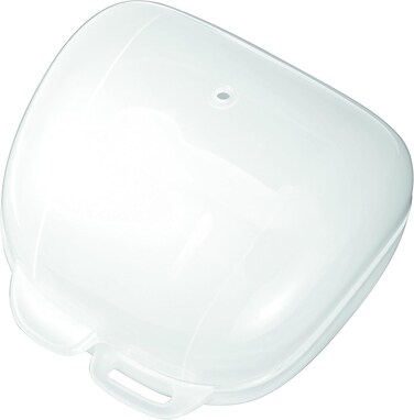 Nip 2-In-1 Pacifier/Soother Box Sterilizer And Hygienic Soother Storage Case, Microwavable, Clean Soothers In 60 Seconds, Made In Germany, Fits Most Soothers - White