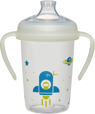 Nip First Moments Spill-Proof Training Bottle, Made In Germany, 270ml, 0M+, Rocket