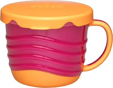 Nip 2 In1 Snack Box, 250ml, 9M+, Pink