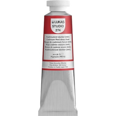 LUK STUDIO OIL 37ML CADMIUM RED DEEP HUE