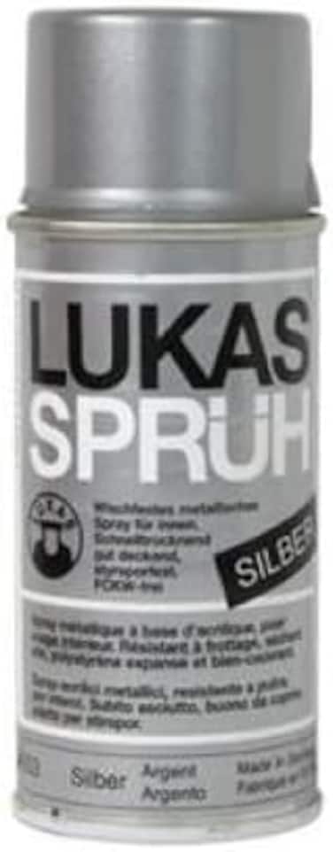 Lukas Spray Bronze Metal Spray Paint 150 ml Silver