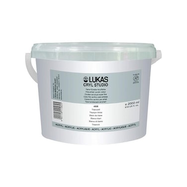 LUKAS CRYL STUDIO 2LTR TITANIUM WHITE