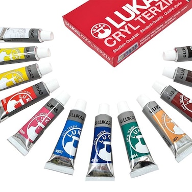 LUKAS CRYL TERZIA ACRYLIC PAINT 12X12ML SET