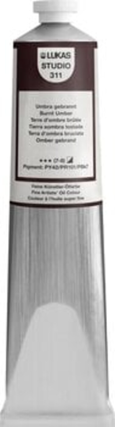 LUKAS STUDIO OIL PAINT 200ML BURNT UMBER