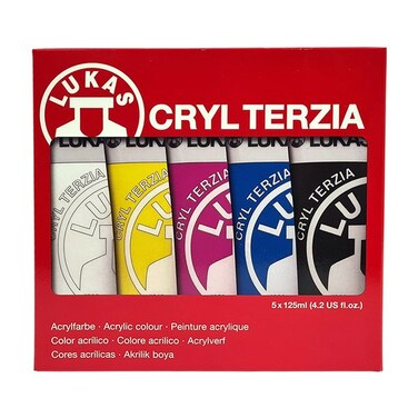 LUKAS CRYL TERZIA 5X125ML PRIMARY COLORS SET