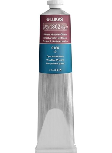 LUKAS 1862 OIL 200ML CYAN BLUE (PRIMARY)
