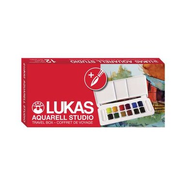 LUKAS Aquarell Studio  12 half pans