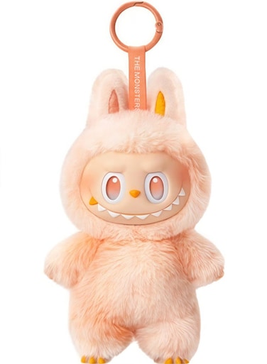 Labubu Plush Monster Doll - Soft Collectible Plush Figure &amp; Keychain, Cute Labubu Monster Plush Toy For Kids &amp; Adults, Trendy Collectible Art Toy Gift, Creative Keychain Plush For Bags, Backpacks