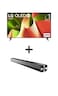 LG 55-inch 4K OLED TV with WebOS Dolby Vision, HDR10 OLED55B46LA, 2024 Black with 2.0 Channel 600 Watts Soundbar Soundbar, Bluetooth, USB, FM Radio