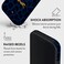 Mobcos iPhone 17 Pro Max Blue Leopard Premium Case Compatible with Hybrid Dual-Layer Hard Shell + Silicone Protection - Scratch-Resistant Shockproof Mobile Cover