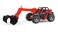 Bruder 02125 MLT 633 Manitou Telescopic Loader Vehicle Toy, Red