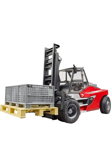Bruder Linde Forklift HD30 with Tow-Coupling and 2 Pallets 02513