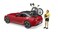 Bruder Roadster With Road Bike &amp; Cyclist