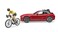 Bruder Roadster With Road Bike &amp; Cyclist
