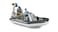 Bruder 62733 Bworld Dinghy Officers, Divers &amp; Accessories 1:16 Rescue Service Lifeguard Police Boat Water Toy, Multicolored