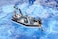 Bruder 62733 Bworld Dinghy Officers, Divers &amp; Accessories 1:16 Rescue Service Lifeguard Police Boat Water Toy, Multicolored