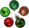 Christmas Balls Assorted R-Gr 7cm 12Pcs