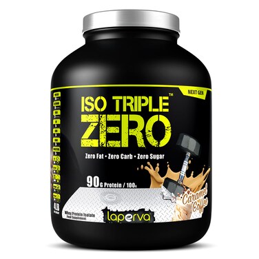 Laperva Iso Triple Zero Next Generation Whey Protein, Caramel Coffee, 4 LB