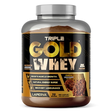 Laperva Triple Gold Whey, Crunchy Chocolate, 5 LB