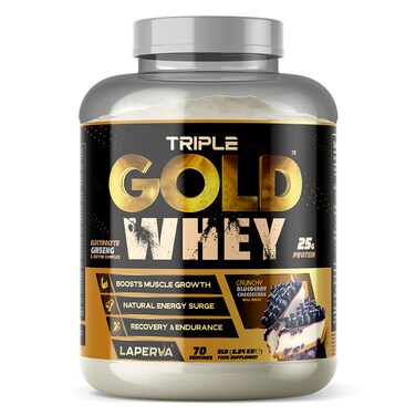 Laperva Triple Gold Whey, Crunchy Blueberry Cheesecake, 5 LB