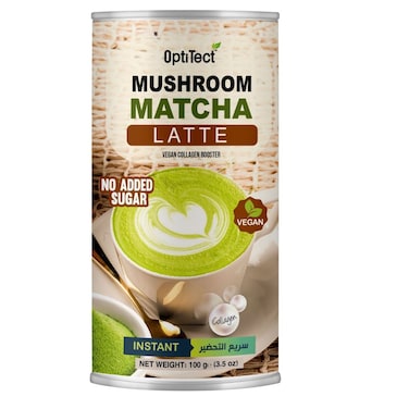 Optitect Mushroom Matcha Latte, 100 Gm
