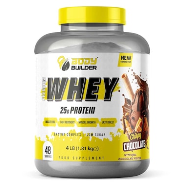 Body Builder Premium Whey Protein New Gen, Chocolate, 4 LB