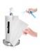 Paper Towel Holder,Stainless Steel Standing Paper Towel Holder,Kitchen Paper Towel Roll Holder, Jumbo-Sized Roll Holder for Bathroom Kitchen Countertop