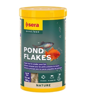 Sera Pond Flakes Nature 1000ml &ndash; Pond Flakes Nature 1000ml (150 g) for Small Fish