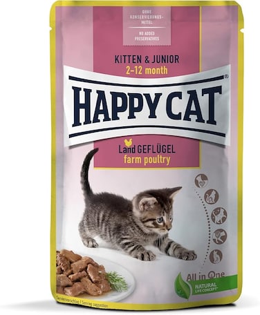 Happy Cat MIS Culinary Kitten & Junior Farm-85G