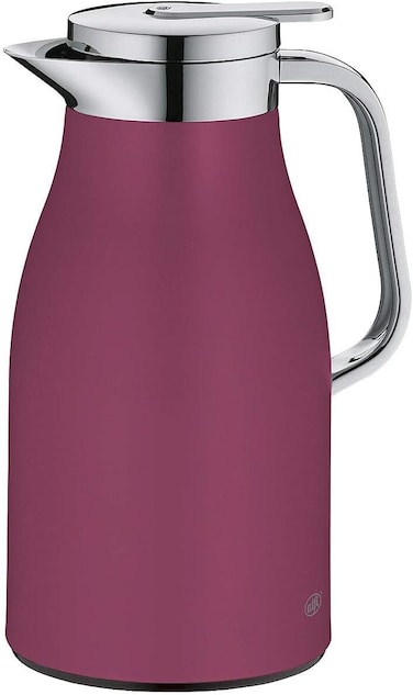 Alfi Skyline Deep Rose Matte &amp; Chrome Thermal Carafe, 1L
