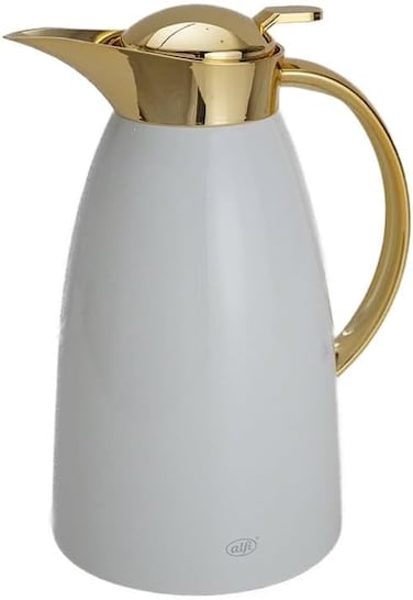 Alfi Gusto Arabic Thermal Carafe, Coconut White &amp; Gold